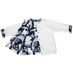 Veste bébé matelassée en coton bio GOTS – 6 mois