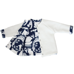 Veste bébé matelassée en coton bio GOTS – 6 mois