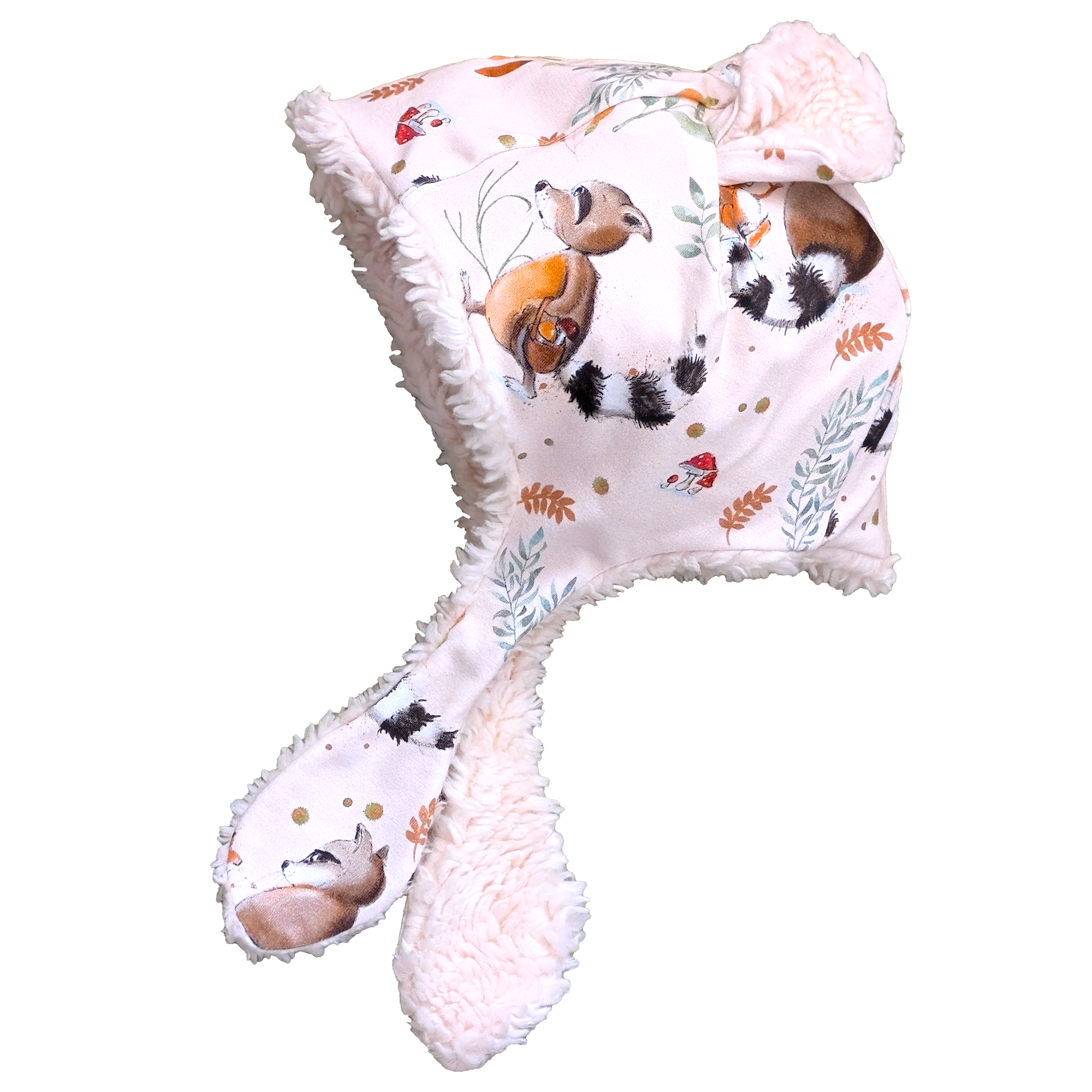 bonnet bébé bio ratons et écureuils