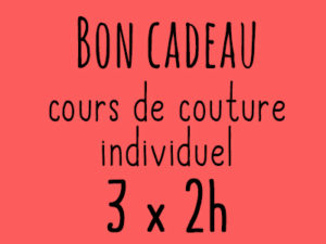 Bon cadeau pour 3 cours individuels de 2 heures