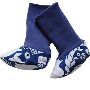 Chaussons de portage - intérieur en peluche de coton GOTS