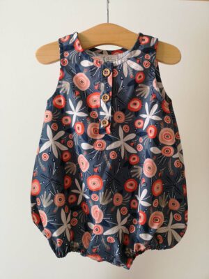 Barboteuse bébé fleurs Janis