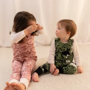 Combi-sarouel bébé en coton GOTS