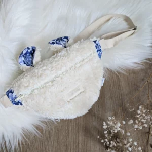 Banane enfant à oreilles d'ourson | Peluche de coton GOTS
